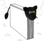 Book-Tails Bookmark - Black Cat