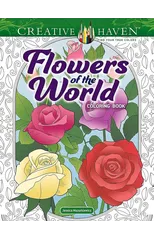 Creative Haven Flowers of the World Coloring Book