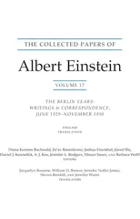 The Collected Papers of Albert Einstein, Volume 17 (Translation Supplement)