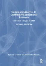 Design and Analysis in Quantitative Educational Research