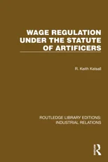 Wage Regulation under the Statute of Artificers