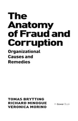 The Anatomy of Fraud and Corruption