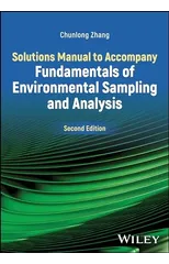 Solutions Manual to Accompany Fundamentals of Environmental Sampling and Analysis