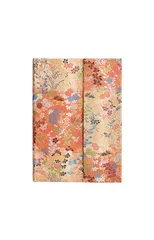 Kara-ori (Japanese Kimono) Midi 18-month Horizontal Hardback Dayplanner 2025 (Wrap Closure)