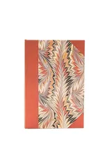 Rubedo (Cockerell Marbled Paper) Mini 12-month Horizontal Hardback Dayplanner 2025 (Elastic Band Closure)