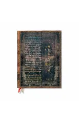 Michelangelo, Handwriting (Embellished Manuscripts Collection) Ultra 12-month Vertical Hardback Dayplanner 2025 (Wrap Closure)