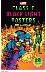 Marvel Classic Black Light 2025 Poster Calendar