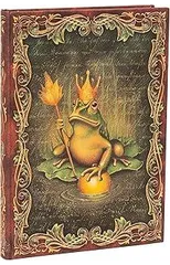 The Brothers Grimm, Frog Prince (Fairy Tale Collection) Midi Unlined Hardback Journal (Elastic Band Closure)