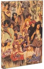 Spring (Lawrence Alma-Tadema) Midi Unlined Hardback Journal (Elastic Band Closure)