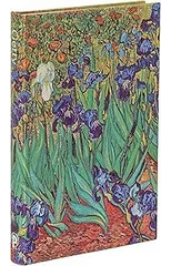 Van Gogh’s Irises Mini Unlined Hardback Journal (Elastic Band Closure)