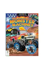 Kaleidoscope Sticker Colouring Monster Trucks