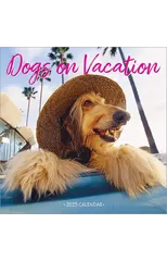 Dogs on Vacation Wall Calendar 2025
