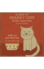 A Year of Snarky Cats 2025 Wall Calendar