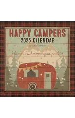 Happy Campers 2025 Wall Calendar
