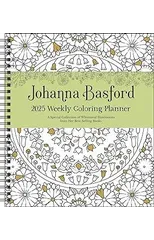 Johanna Basford 12-Month 2025 Weekly Coloring Calendar