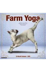 Farm Yoga 2025 12 X 12 Wall Calendar