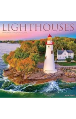Lighthouses 2025 12 X 12 Wall Calendar