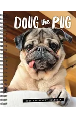 Doug the Pug 2025 6.5 X 8.5 Engagement Calendar