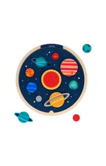 Multi-Language Solar System Wooden Tray Puzzle