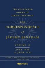 The Correspondence of Jeremy Bentham, Volume 13
