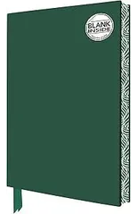 Racing Green Blank Artisan Notebook (Flame Tree Journals)