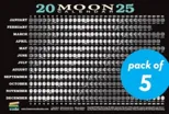 2025 Moon Calendar Card (5 pack)