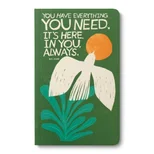 Write Now - "You Have Everything You Need. It's Here, In You, Always" - M.H. Clark