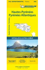 Hautes-Pyrenees Pyrenees-Atlantiques - Michelin Local Map 342