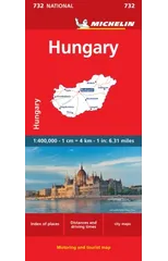 Hungary - Michelin National Map 732