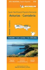 Asturias Cantabria - Michelin Regional Map 572