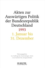 Akten Zur Auswartigen Politik Der Bundesrepublik Deutschland 1993