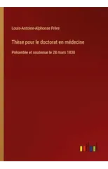 These pour le doctorat en medecine