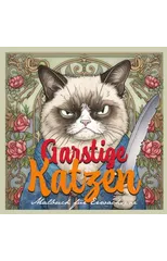 Grumpy Cats Grayscale Coloring Book for Adults