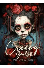 Creepy Girls Coloring Book for Adults 2