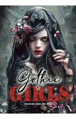 Gothic Girls Coloring Book for Adults