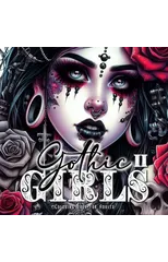 Gothic Girls Coloring Book for Adults 2