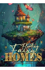 Floating Fairy Homes Fairy Coloring Book for Adults Grayscale