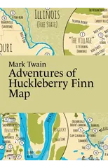 Mark Twain, Adventures of Huckleberry Finn Map