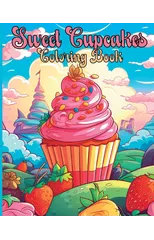 Sweet Cupcakes Coloring Book
