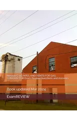 Nevada C-1G PIPES AND VENTS FOR GAS CONTRACTOR Exam Review Questions and Answers