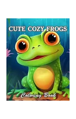 Cute Cozy Frogs Coloring Book