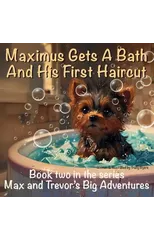 Maximus Gets A Bath And His First Haircut