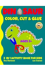 Dinosaur Color, Cut & Glue