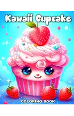 Kawaii Cupcake Coloring Book