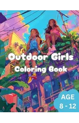 Outdoor Girls Coloring Book