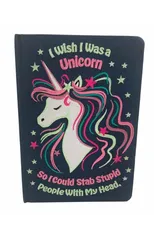 I Wish I Was A Unicorn Embroidered Journal