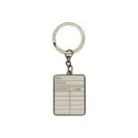 Keyring Metal - Pulteney Press (Library card)