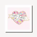 Pretty Lilly Birthday Floral Heart