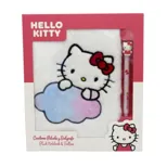 SANRIO HELLO KITTY PLUSH NOTEBOOK & BALL PEN SET