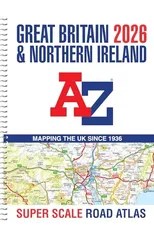 Great Britain A-Z Super Scale Road Atlas 2026 (A3 Spiral)